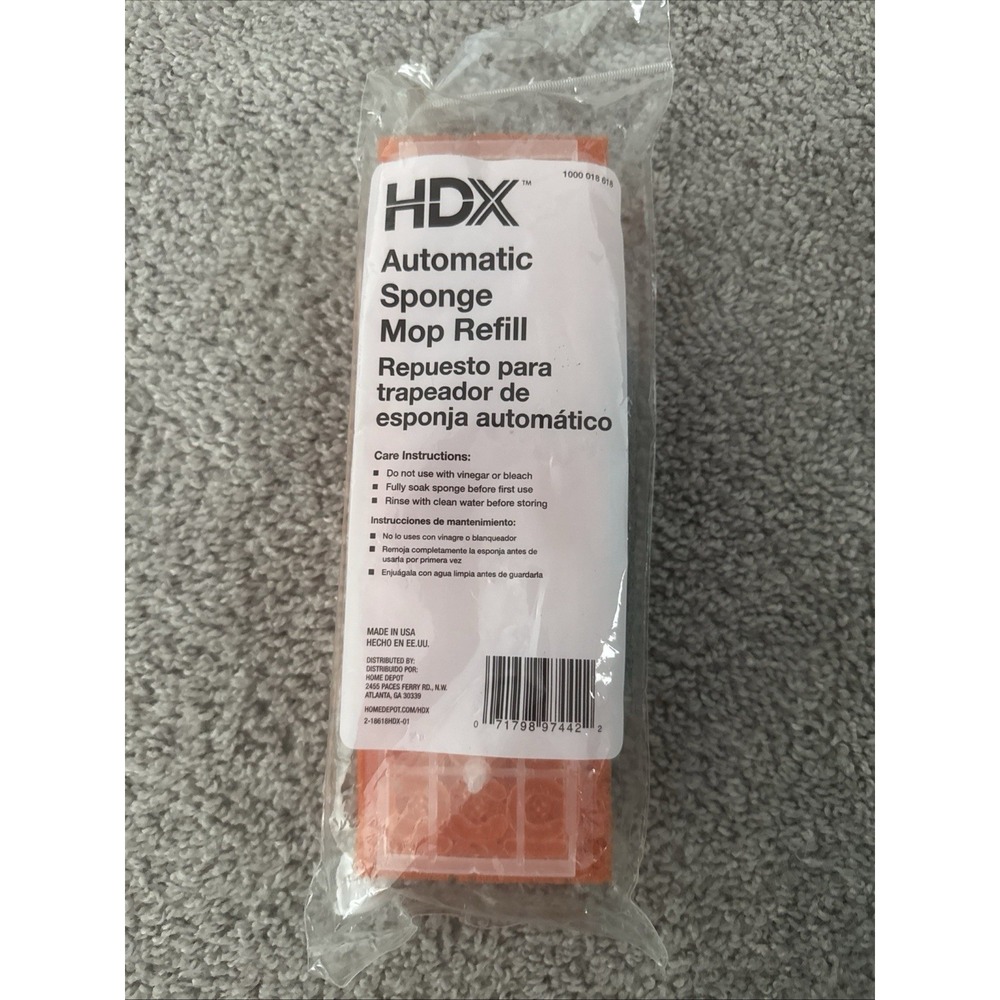 HDX Automatic Sponge Mop Head Refill, Home Depot, 045, Type S, 1000-018-617